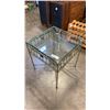 Image 1 : WROUGHT IRON BASE GLASSTOP TABLE