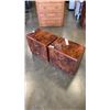 Image 1 : PAIR OF KAMAL ITALIAN 2 DRAWER NIGHT STANDS