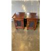Image 1 : 2 VINTAGE NIGHTSTAND WITH CUPBOARD