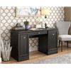 Image 1 : AS NEW BLACK OAK DOUBLE PEDESTAL DESK - RETAIL $429