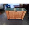 Image 1 : MAPLE AND GREEN CUPBOARD