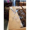 Image 2 : 2 CASES OF NEW MARTINI GLASSES 24 TOTAL