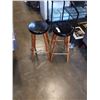 Image 1 : PAIR OF WOODEN BAR STOOLS