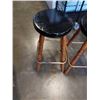 Image 2 : PAIR OF WOODEN BAR STOOLS