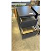 Image 3 : PAIR OF BLACK IKEA 2 DRAWER NIGHTSTANDS