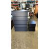 Image 1 : BLACK IKEA 6 DRAWER DRESSER AND 2 DRAWER NIGHTSTAND