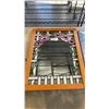 Image 2 : LEADED GLASS MIRROR AND FRAMED MIRROR