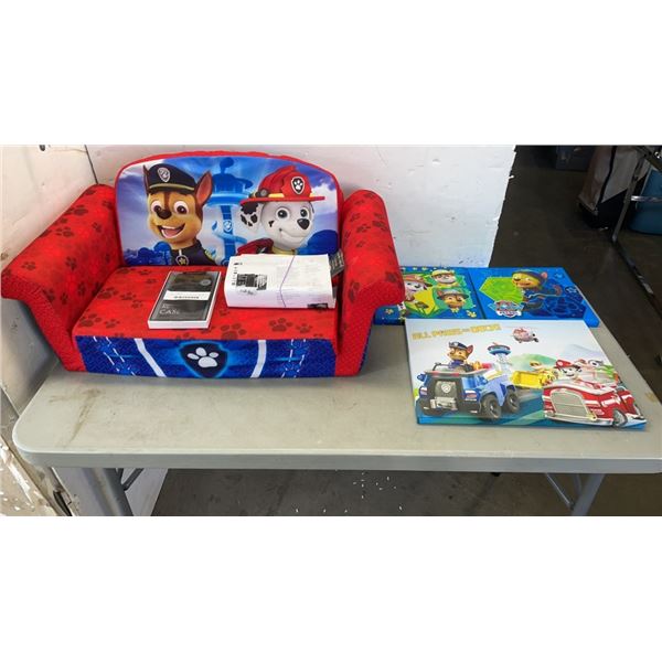 PAW PATROL COUCH WITH CANVAS PRINTS AND GALAXY S21 OTTERBOX WITH SCREEN PROTECTOR