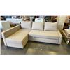 Image 1 : NEW 2PC SECTIONAL WITH STORAGE CHAISE AND PULL UP BED RETAIL $1600