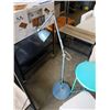 Image 2 : METAL ADJUSTABLE ARM LAMP AND 2 METAL SIDE TABLES