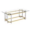 Image 1 : INSPIRE ESTREL COFFEE TABLE GOLD MODEL 301-630GL-ESTREL - RETAIL $569