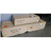 Image 1 : VIVO BLACK ELECTRIC DESK AND CLAMP ON KEYBOARD TRAY
