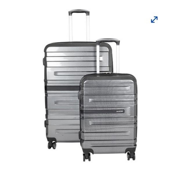 AS NEW SAMSONITE MCCGRATH 2 PC HARDSIDE LUGGAGE SET - RETAIL $699