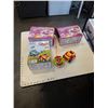 Image 1 : 2 MY FIRST CASH REGISTER AND 2 CARTOON POLICE AND RACE CAR SETS - 1 OF EACH OPEN BOX/MISSING PIECES