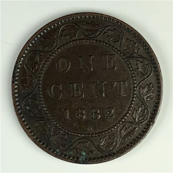 Canadian Large Cent 1882 EF+