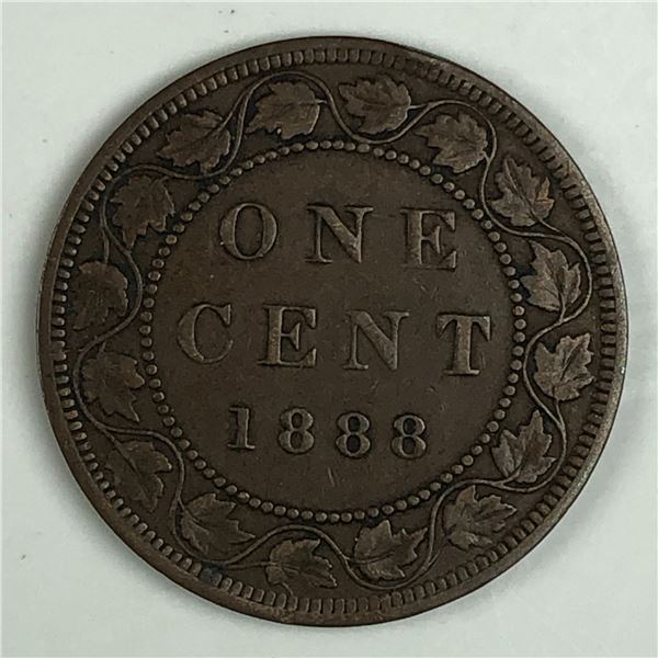 Canadian Large Cent 1888 EF+ 141