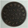 Image 1 : Canadian Large Cent 1890 VG 146