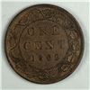 Image 1 : Canadian Large Cent 1899 AU-UNC RED Double 9's #2 182