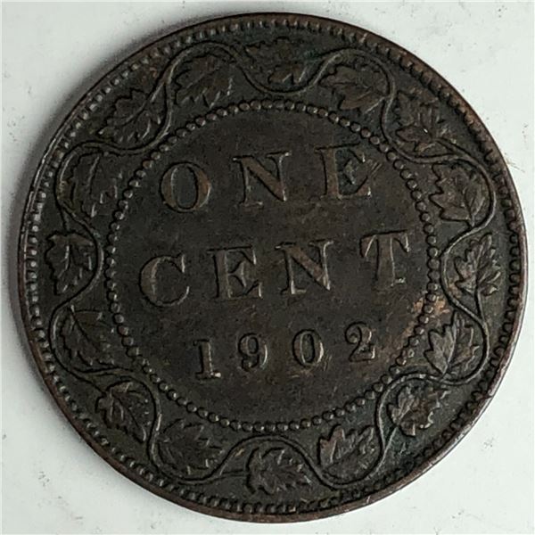 Canadian Large Cent 1902 EF+ 218