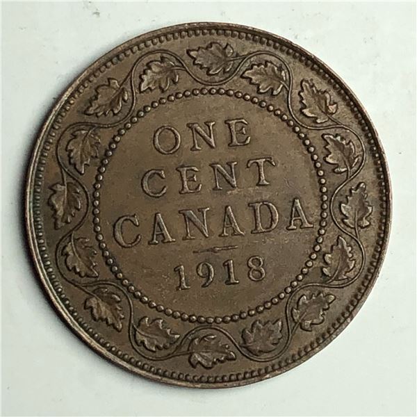 Canadian Large Cent 1918 EF++ 301