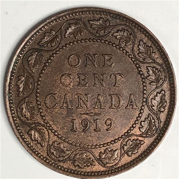 Canadian Large Cent 1919 EF++ 305