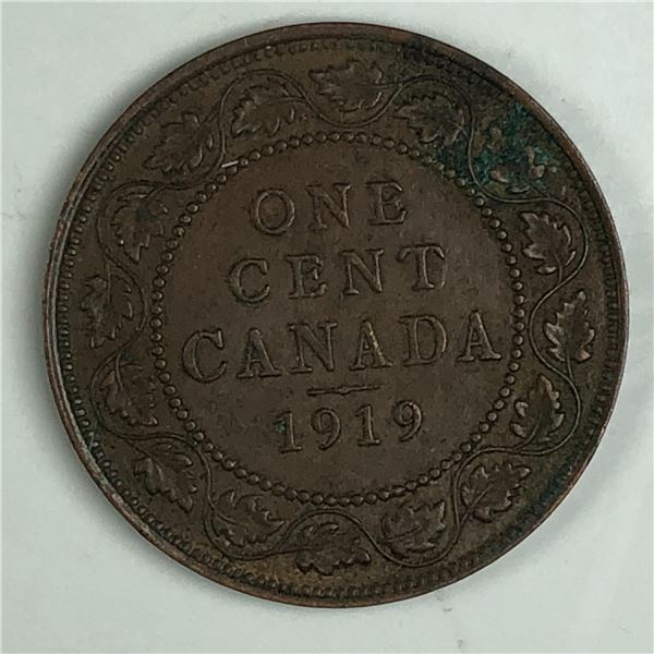 Canadian Large Cent 1919 EF++ 307