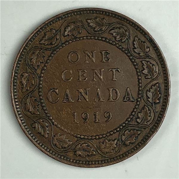 Canadian Large Cent 1919 EF++ 309