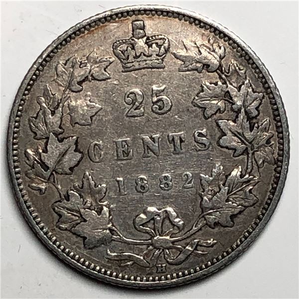 1882 Queen Victoria 25 Cents