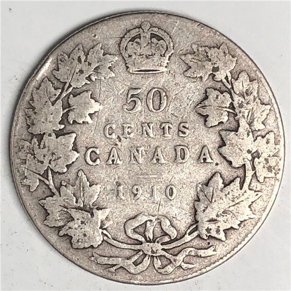 1910 King George V 50 Cents VG++ 313