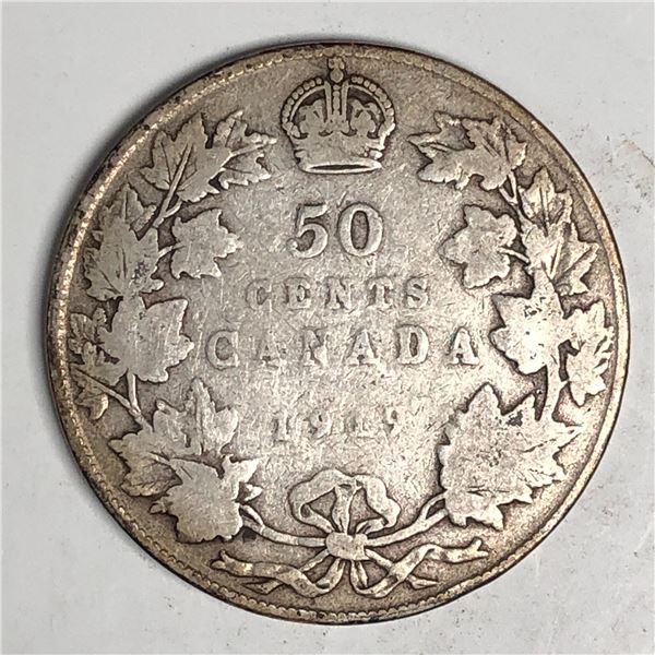 1919 King George V 50 Cents 319