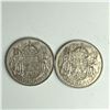 Image 1 : Group Lot of 2 King George V 50 Cents