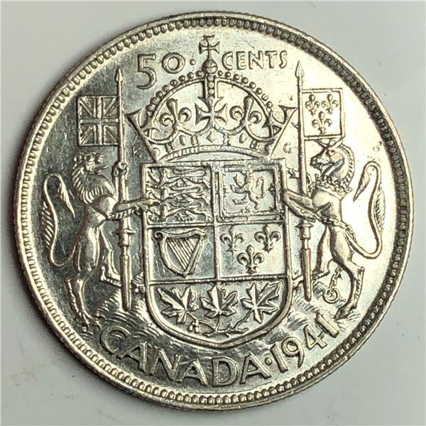1941 King George VI 50 Cents