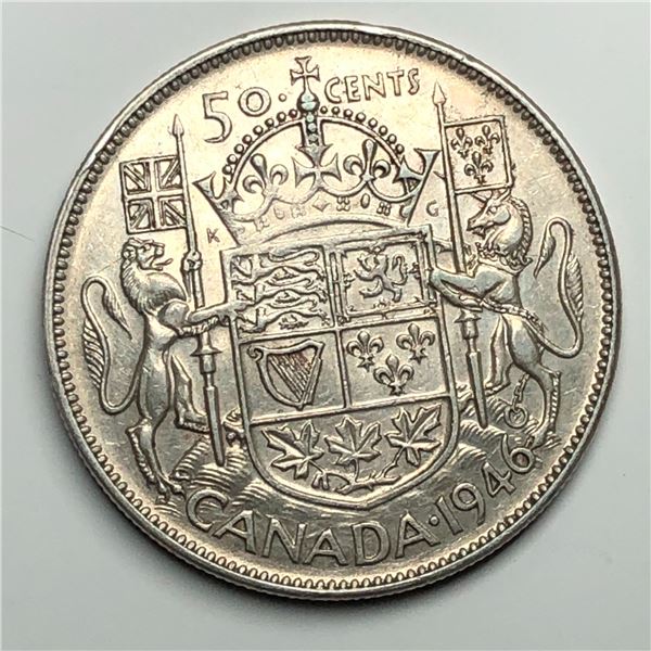 1946 King George VI 50 Cents