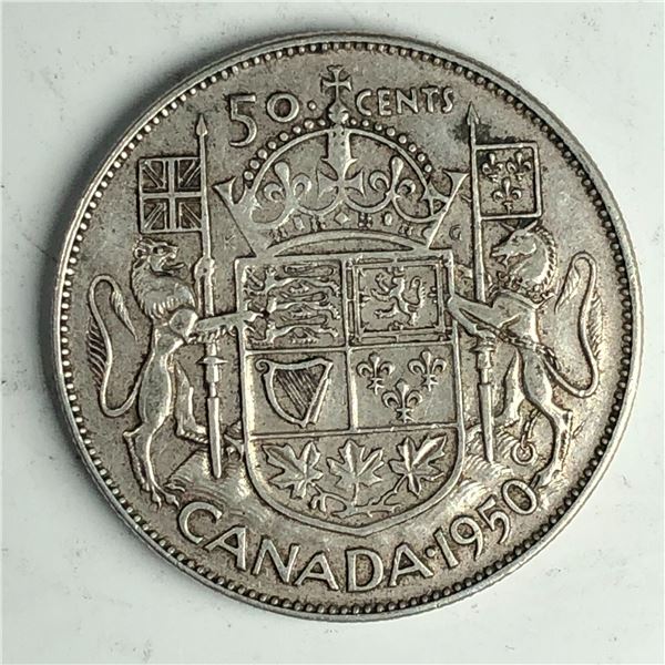 1950 King George VI 50 Cents