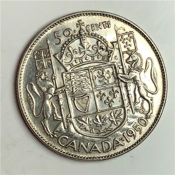 1950 King George VI 50 Cents