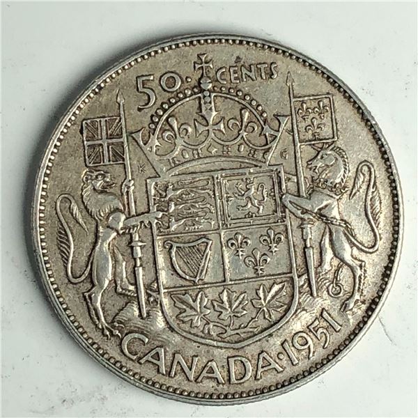 1951 King George VI 50 Cents