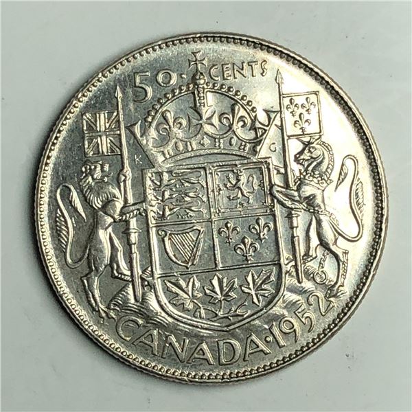 1952 King George VI 50 Cents