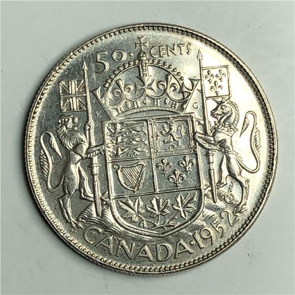 1952 King George VI 50 Cents