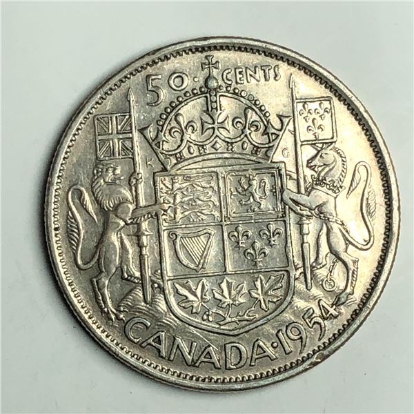 1954 Queen Elizabeth 50 Cents