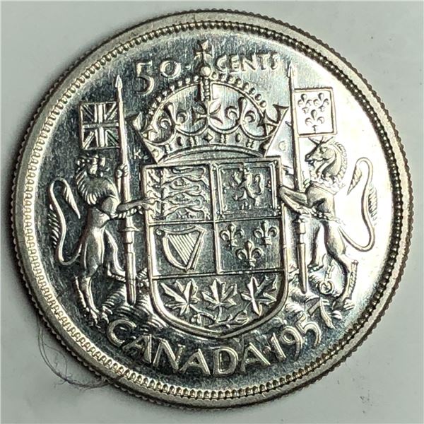 1957 Queen Elizabeth 50 Cents