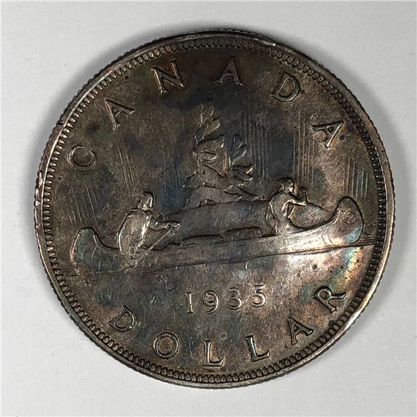 1935 King George V Canadian Silver Dollar 776