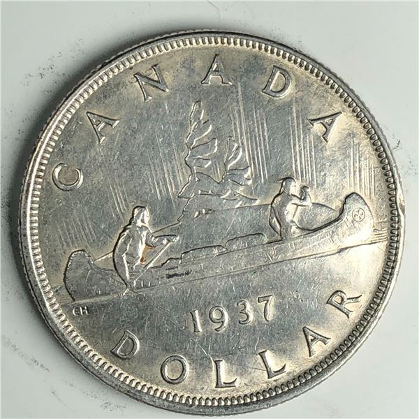 1937 King George VI Canadian Silver Dollar