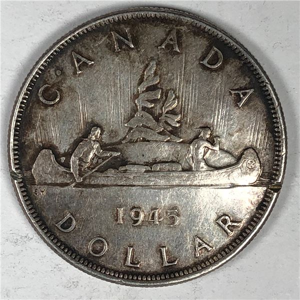 1945 King George VI Canadian Silver Dollar LOW PRICE BETTER FILLER