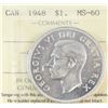 Image 1 : 1948 ICCS MS-60 Nice Bright Example For A Key Date