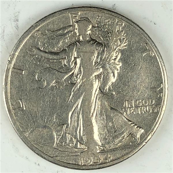 1934 D US Half Dollar VF++