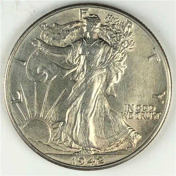 1942 US Half Dollar UNC