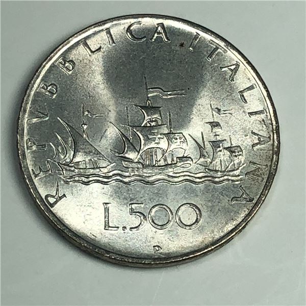 Italy 500 Lire BU Nice Coin 1960