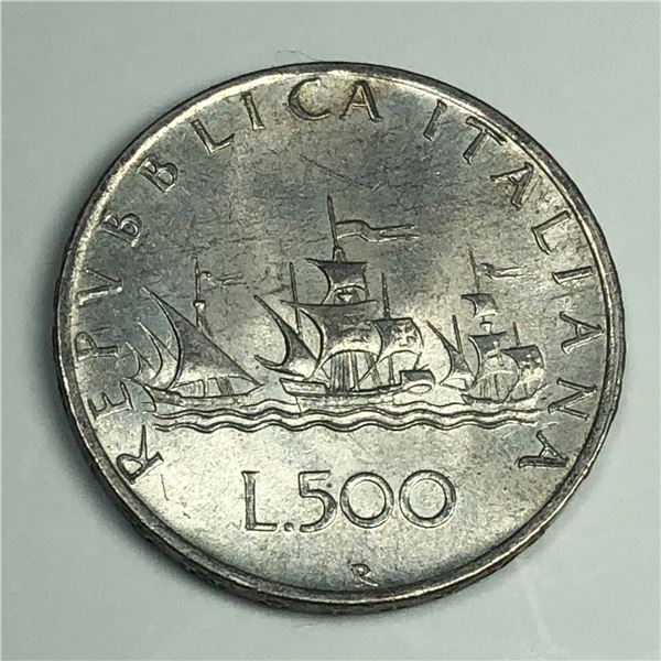 Italy 500 Lire BU Nice Coin 1960