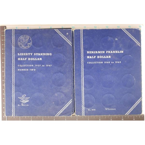 2-USED WHITMAN COIN ALBUMS LIBERTY STANDING