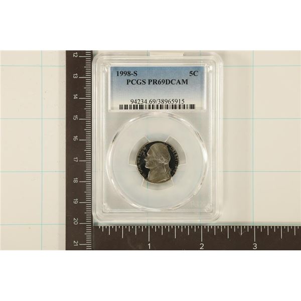 1998-S JEFFERSON NICKEL PCGS PR69 DCAM